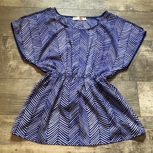 Prevett Blue Elastic Waist Blouse